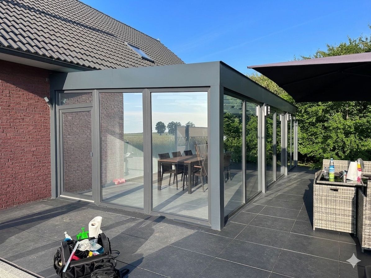 Foliencrew – Wintergarten: UV-Sonnenschutz & Spiegelfolie